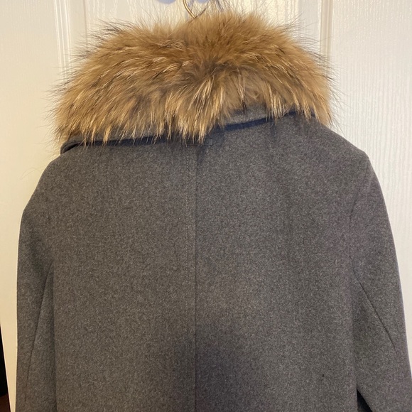 NEW Soia & Kyo Wool Fox Fur Coat - Picture 5 of 9